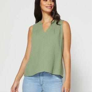 Women's Gap Crinkle Gauze Tank